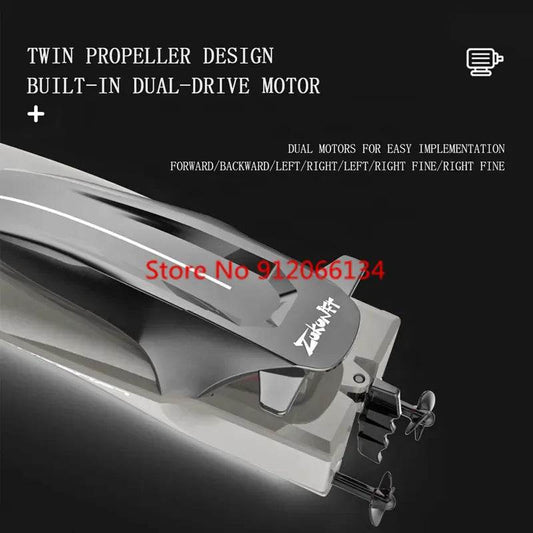 RC High-Speed Mini RC Speedboat for Competitive Waterproof Racing - ToylandEU