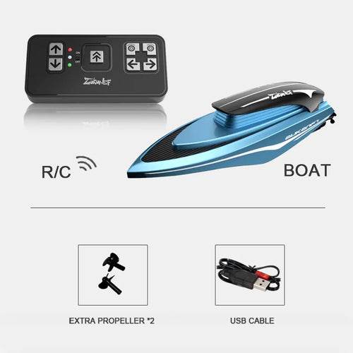RC High-Speed Remote Control Mini RC Boats for Kids - Dual Motor Fun - ToylandEU