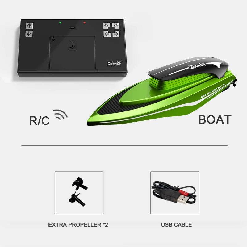 RC High-Speed Remote Control Mini RC Boats for Kids - Dual Motor Fun - ToylandEU