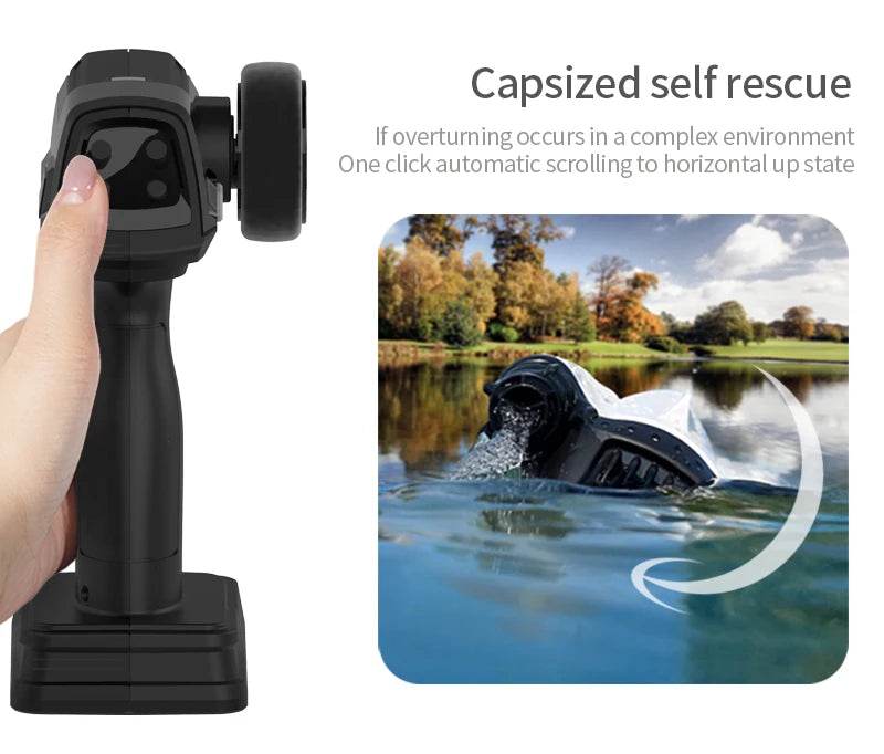 RC High-Speed Remote Control Water Toy Ship with Double Vortex Spray – S2 Clipper for Kids - ToylandEU