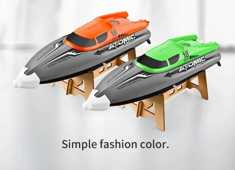RC High-Speed Remote-Controlled Racing Speedboat with Fishnet Pull Feature - ToylandEU