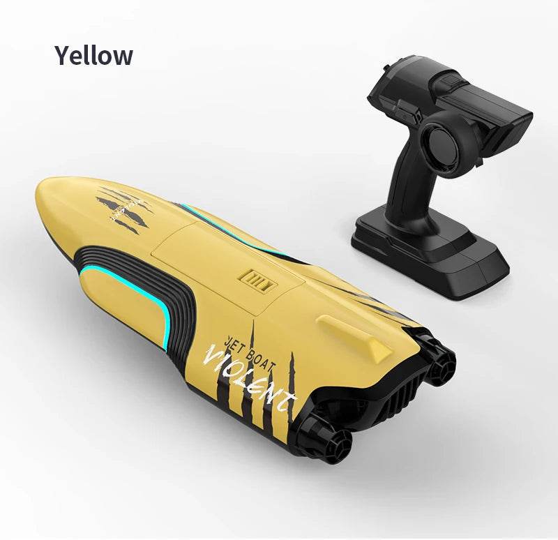 RC High-Speed S2 Remote Control Ship with Double Vortex Spray - Fast Overturning Reset Water Toy for Kids - ToylandEU