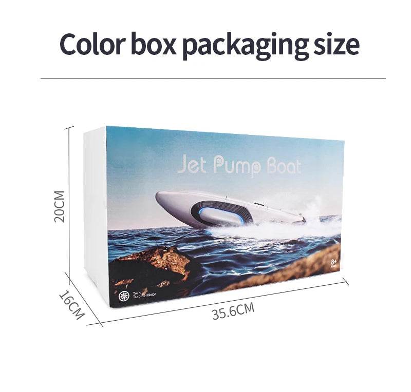 RC High-Speed S2 Remote Control Ship with Double Vortex Spray - Fast Overturning Reset Water Toy for Kids - ToylandEU