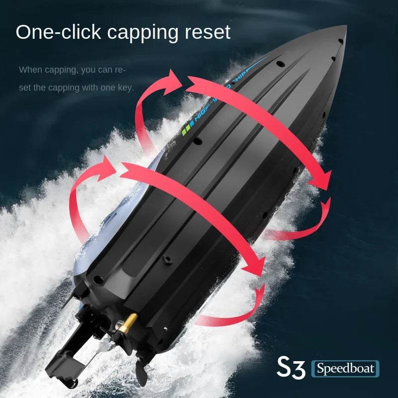RC High-Speed S3 RC Speedboat 45 KM/H - Powerful Waterproof Remote Control - ToylandEU