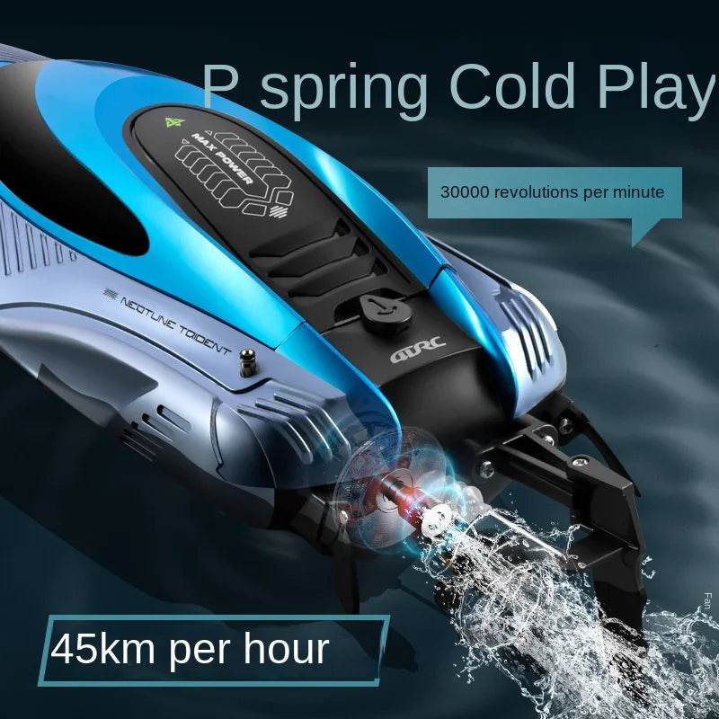 RC High-Speed S3 RC Speedboat 45 KM/H - Powerful Waterproof Remote Control - ToylandEU