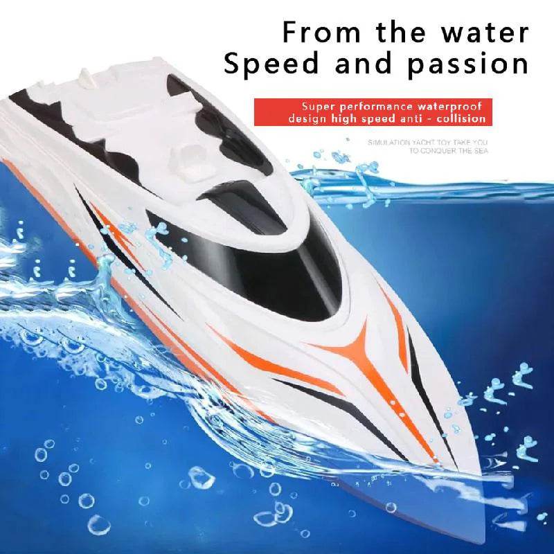RC High-Speed TKKJ H105 2.4G RC Racing Boat - Waterproof Fun Awaits! - ToylandEU
