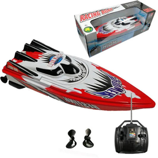 RC High-Speed Twin Motor RC Racing Boat for Kids - Thrilling Water Fun! - ToylandEU