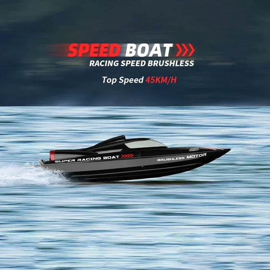 RC High-Speed WL916 RC Racing Boat - 55KM/H Brushless Speedboat with Dual Batteries for Adults - ToylandEU