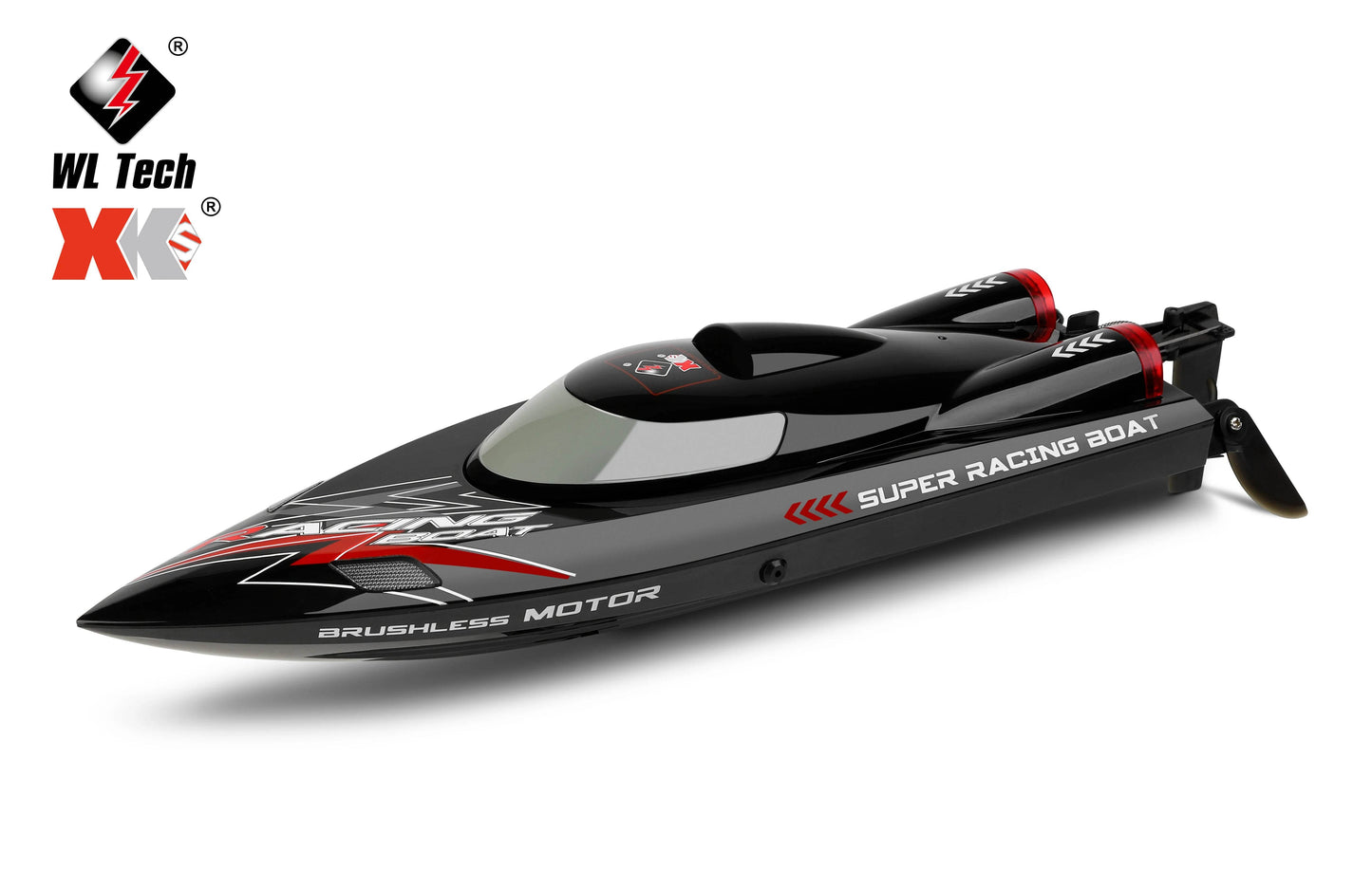 RC High-Speed WL916 RC Racing Boat - 55KM/H Brushless Speedboat with Dual Batteries for Adults - ToylandEU