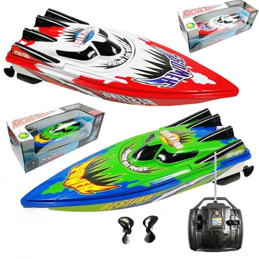 RC High-Speed Waterproof RC Boat with Dual Motors for Extreme Fun - ToylandEU