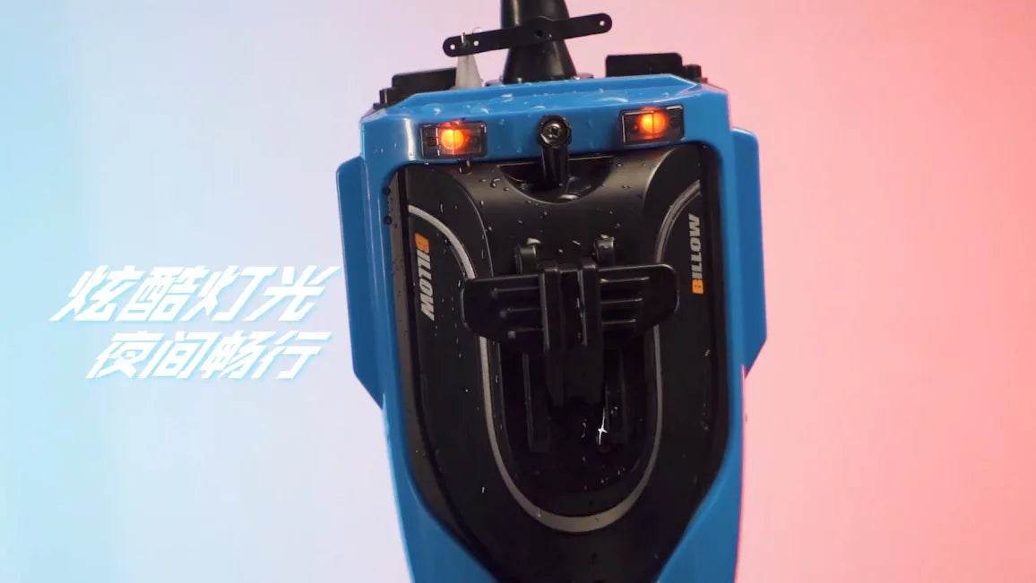 RC High-Speed Waterproof RC Racing Boat - 25Km/h Remote Control Speedboat with Water Cooling System for Kids - ToylandEU