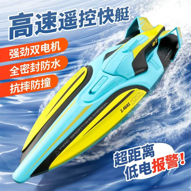 RC High-Speed Wireless RC Boat - 2.4G Electric Fun with Long Battery Life - ToylandEU