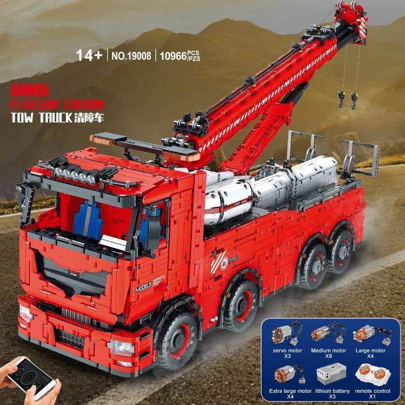 RC Innovative MOULD KING Remote Control Building Set: Crane, Excavator & Fire Truck - ToylandEU