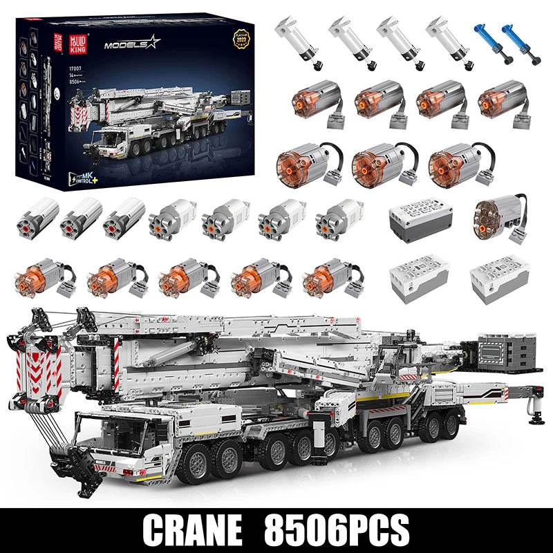 RC Innovative MOULD KING Remote Control Building Set: Crane, Excavator & Fire Truck - ToylandEU