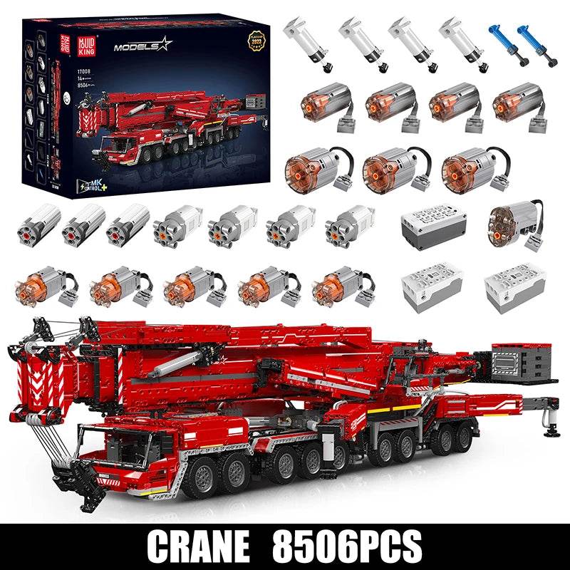 RC Innovative MOULD KING Remote Control Building Set: Crane, Excavator & Fire Truck - ToylandEU