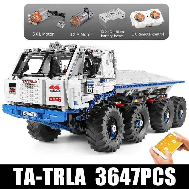 RC Innovative MOULD KING Remote Control Building Set: Crane, Excavator & Fire Truck - ToylandEU