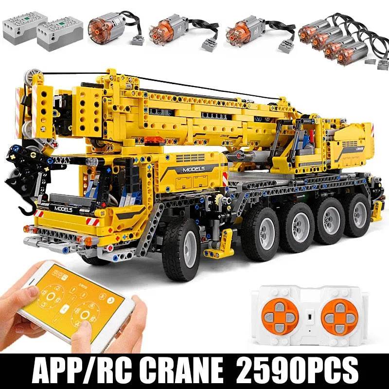 RC Innovative MOULD KING Remote Control Building Set: Crane, Excavator & Fire Truck - ToylandEU