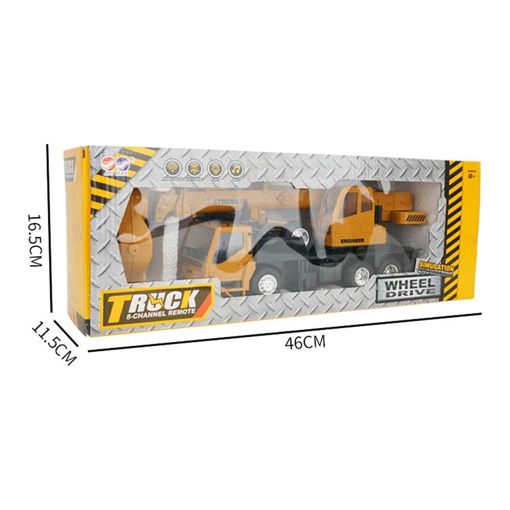 RC Interactive Remote-Control Crane Truck - Fun Engineering Toy for Kids - ToylandEU