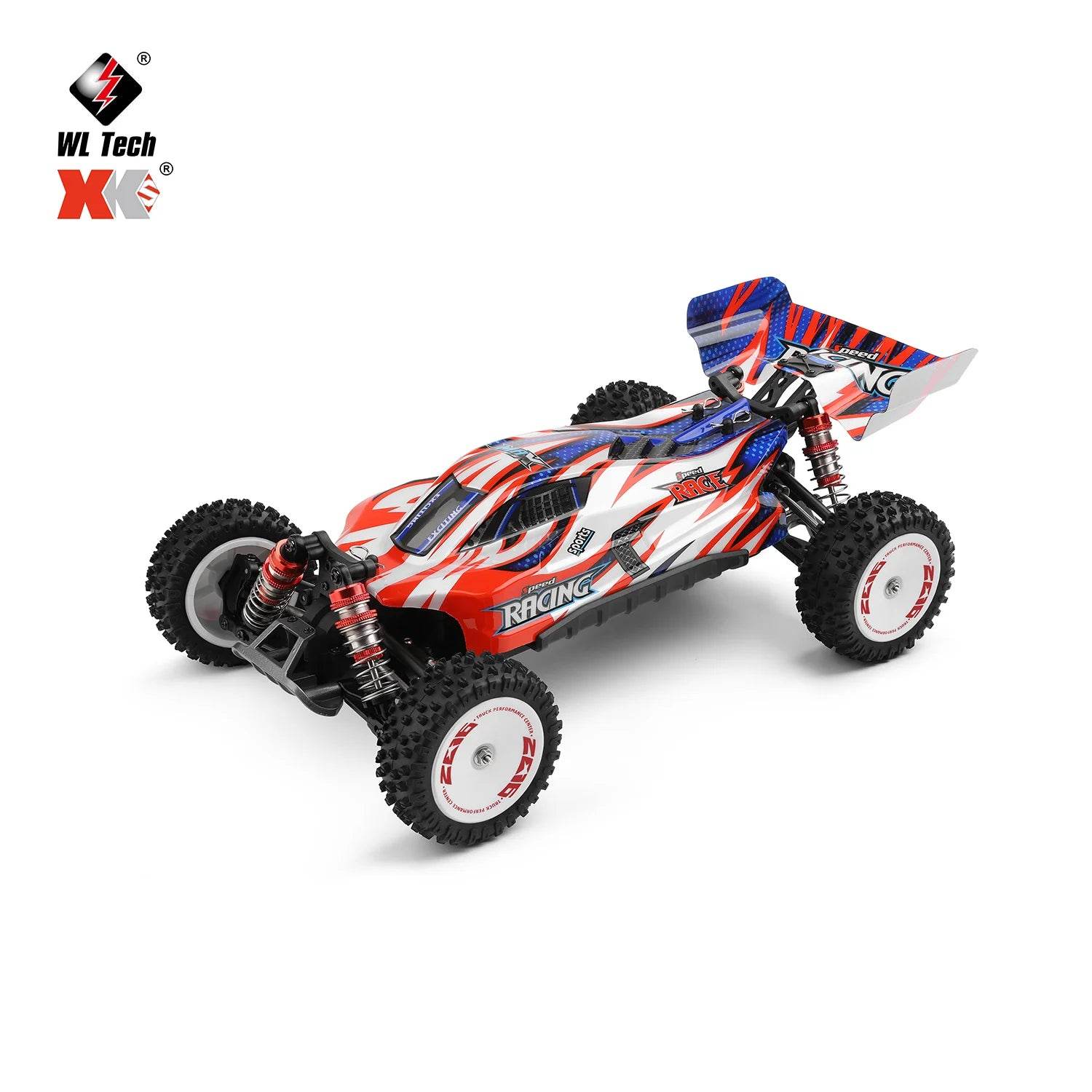 RC JIKEFUN 1/12 Scale 124008 High-Speed RC Off-Road Car - 2000mAh 60km/h Brushless Motor 4WD Remote Control Drift Vehicle for Adults - ToylandEU