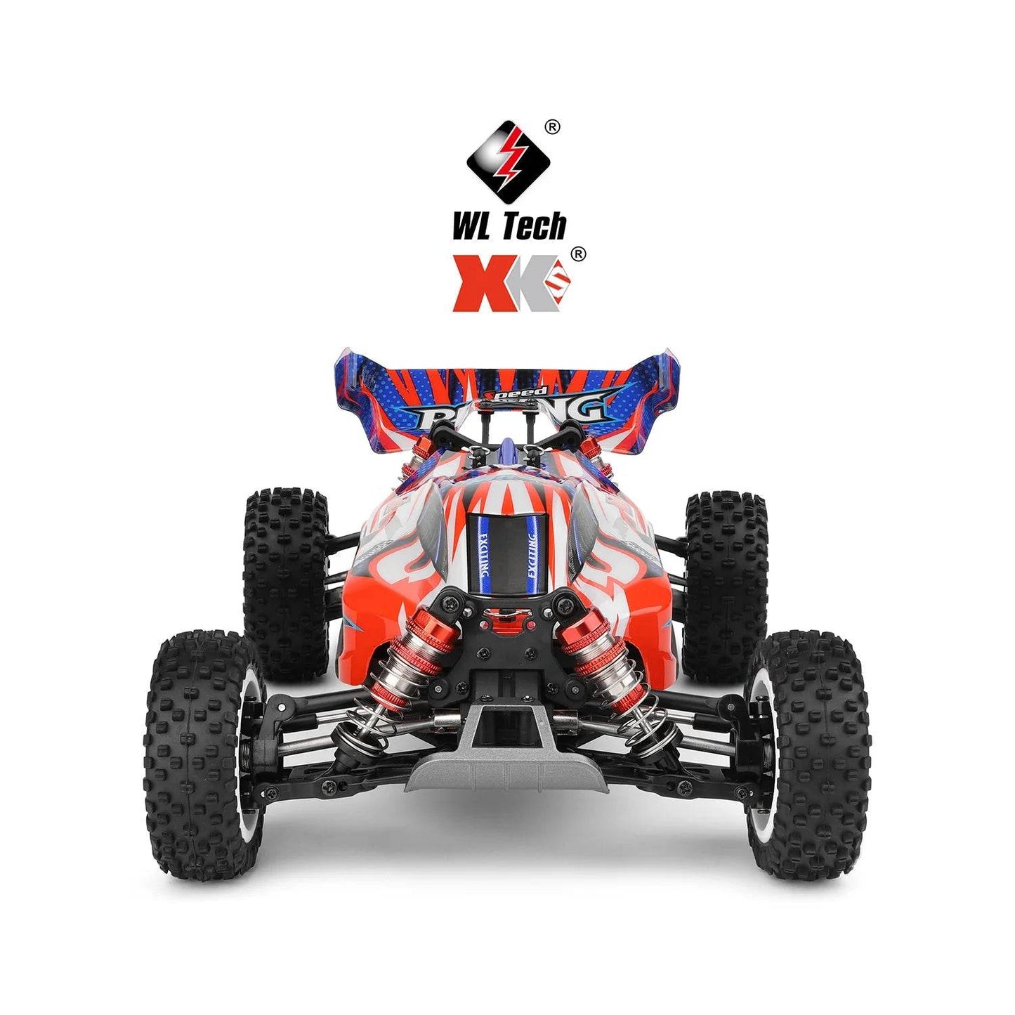 RC JIKEFUN 1/12 Scale 124008 High-Speed RC Off-Road Car - 2000mAh 60km/h Brushless Motor 4WD Remote Control Drift Vehicle for Adults - ToylandEU