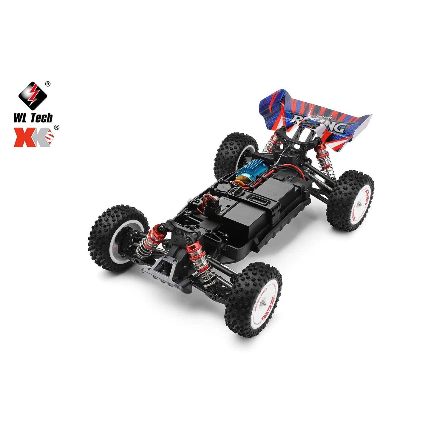 RC JIKEFUN 1/12 Scale 124008 High-Speed RC Off-Road Car - 2000mAh 60km/h Brushless Motor 4WD Remote Control Drift Vehicle for Adults - ToylandEU