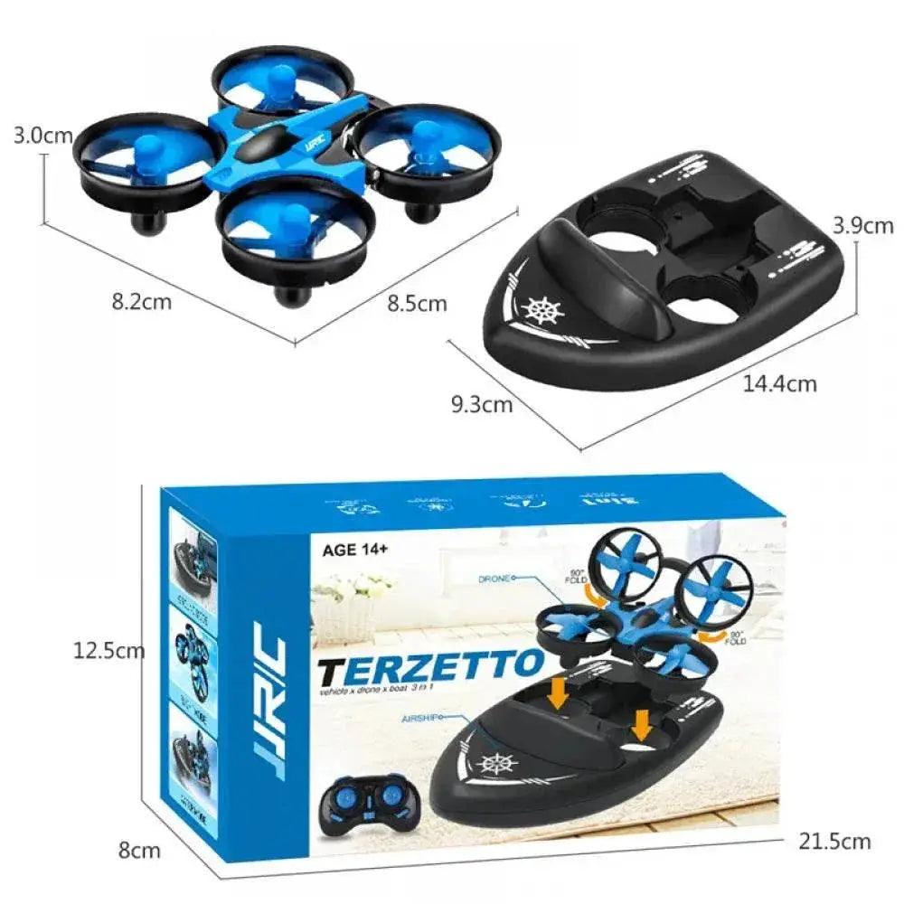  RC JJRC H36F 3-in-1 EPP Flying Boat and Land RC Quadcopter Drone with Detachable Design and One Key Return - RTF Toys for Kids and Boys Gift -  ToylandEU™