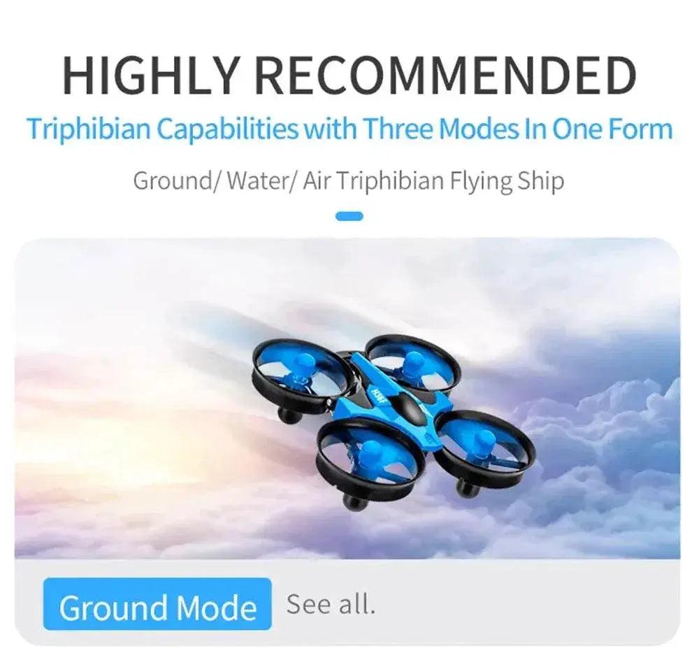  RC JJRC H36F 3-in-1 EPP Flying Boat and Land RC Quadcopter Drone with Detachable Design and One Key Return - RTF Toys for Kids and Boys Gift -  ToylandEU™