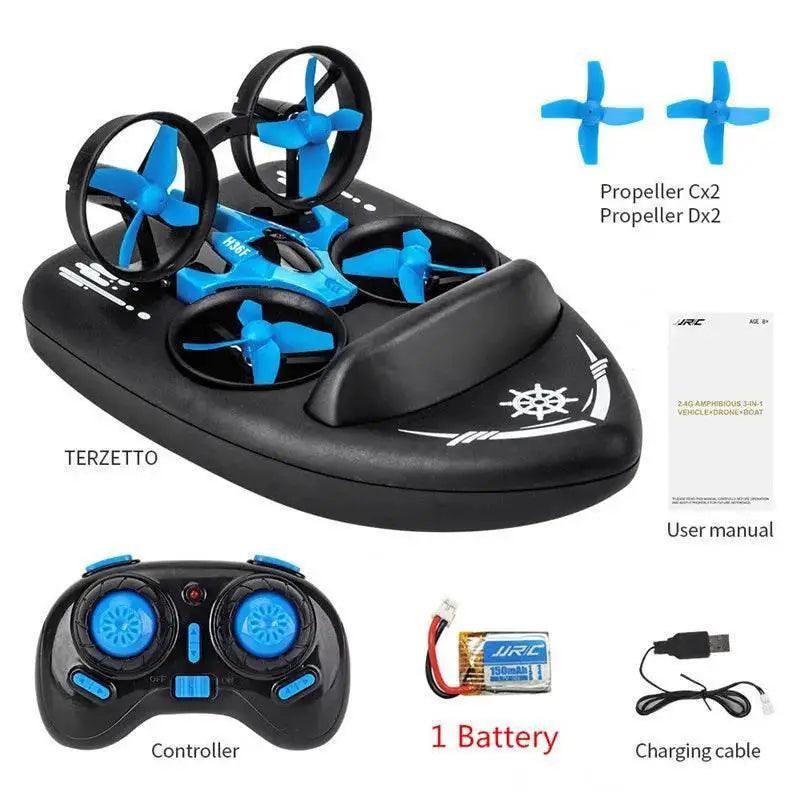  RC JJRC H36F 3-in-1 EPP Flying Boat and Land RC Quadcopter Drone with Detachable Design and One Key Return - RTF Toys for Kids and Boys Gift -  ToylandEU™
