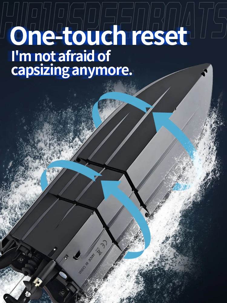 RC JJRC Hj818 High-Speed Remote-Control Electric Speedboat for Kids - Waterproof Competitive Racing Toy - ToylandEU