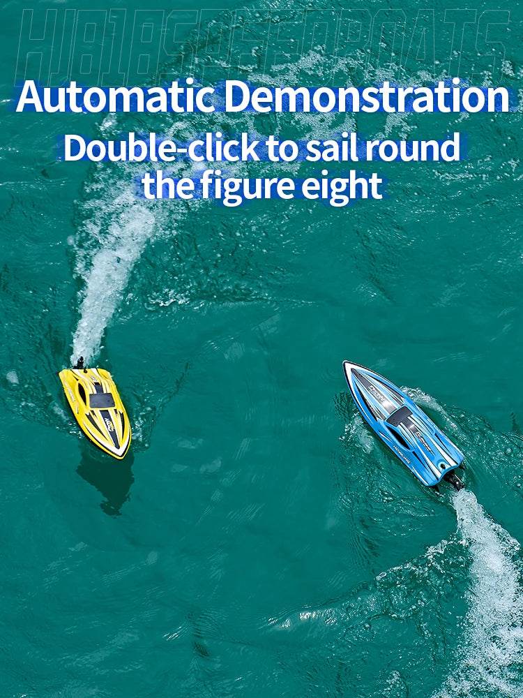 RC JJRC Hj818 High-Speed Remote-Control Electric Speedboat for Kids - Waterproof Competitive Racing Toy - ToylandEU