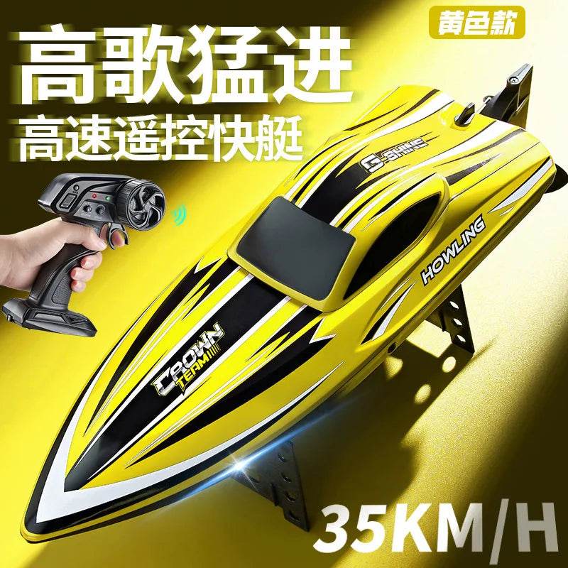 RC JJRC Hj818 High-Speed Remote-Control Electric Speedboat for Kids - Waterproof Competitive Racing Toy - ToylandEU
