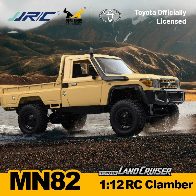 RC JJRC MN82 1:12 Scale 4x4 Remote Control Pickup Truck with LED Lights - Simulation Model for Kids & Hobbyists - ToylandEU