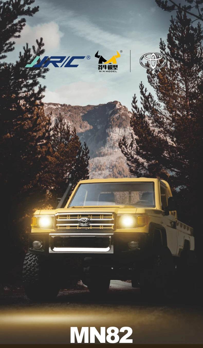 RC JJRC MN82 1:12 Scale 4x4 Remote Control Pickup Truck with LED Lights - Simulation Model for Kids & Hobbyists - ToylandEU