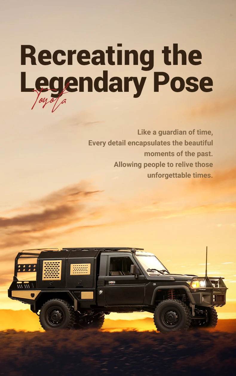 RC JJRC MN82 1:12 Scale 4x4 Remote Control Pickup Truck with LED Lights - Simulation Model for Kids & Hobbyists - ToylandEU