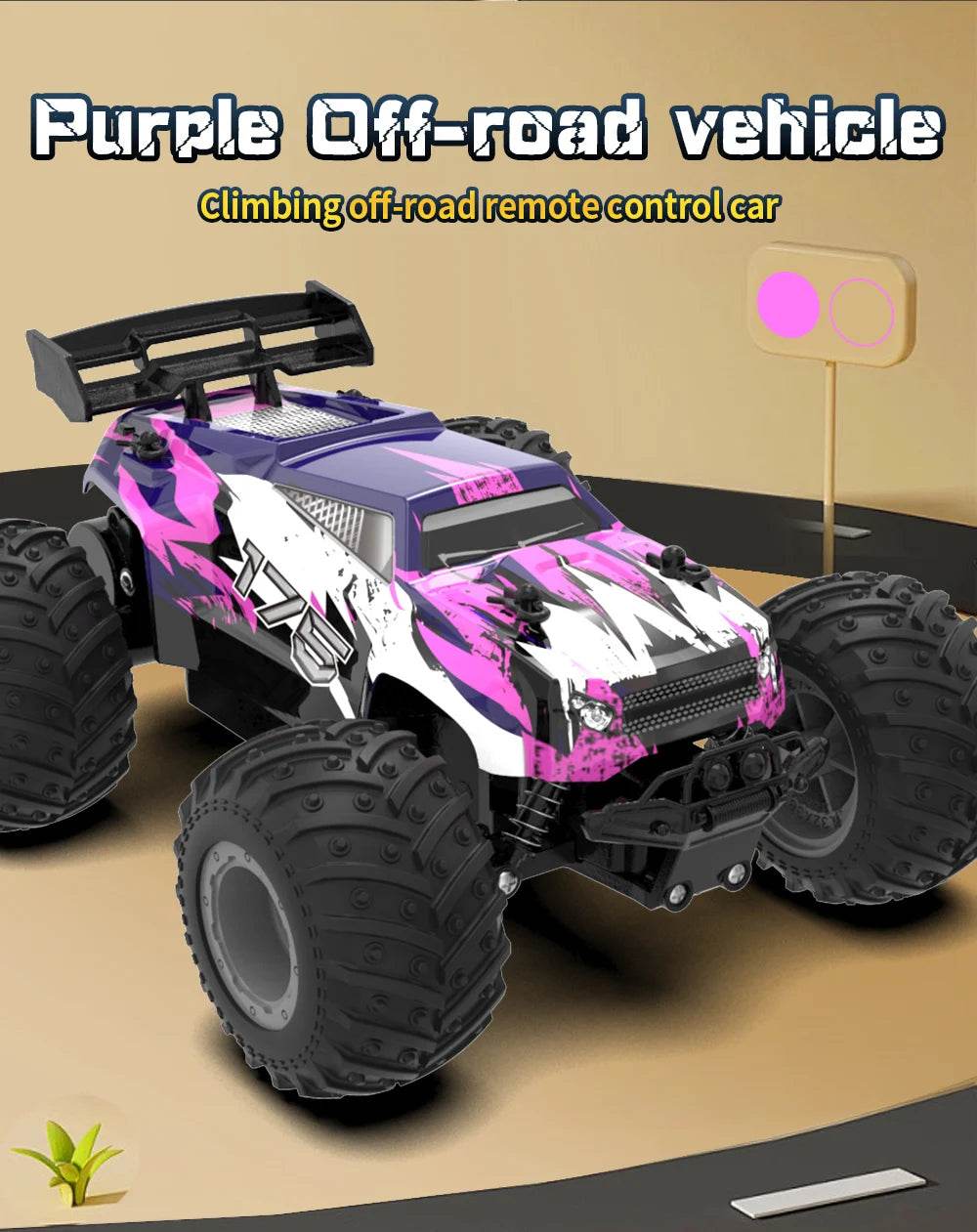 RC JJRC Q175 2.4GHz Dual Motor Remote Control Off-Road Truck with LED Lights - 1:18 Scale Children's RC Car - ToylandEU