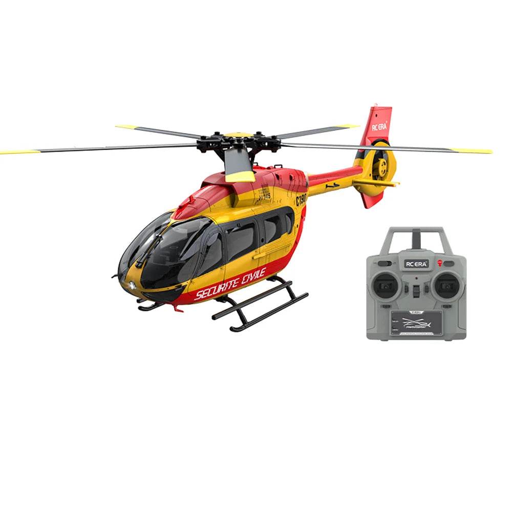RC JJRC RC Helicopter C190 1:30 Scale 2.4G 6CH with Gyro & Optical Flow, Altitude Hold, RTF - ToylandEU