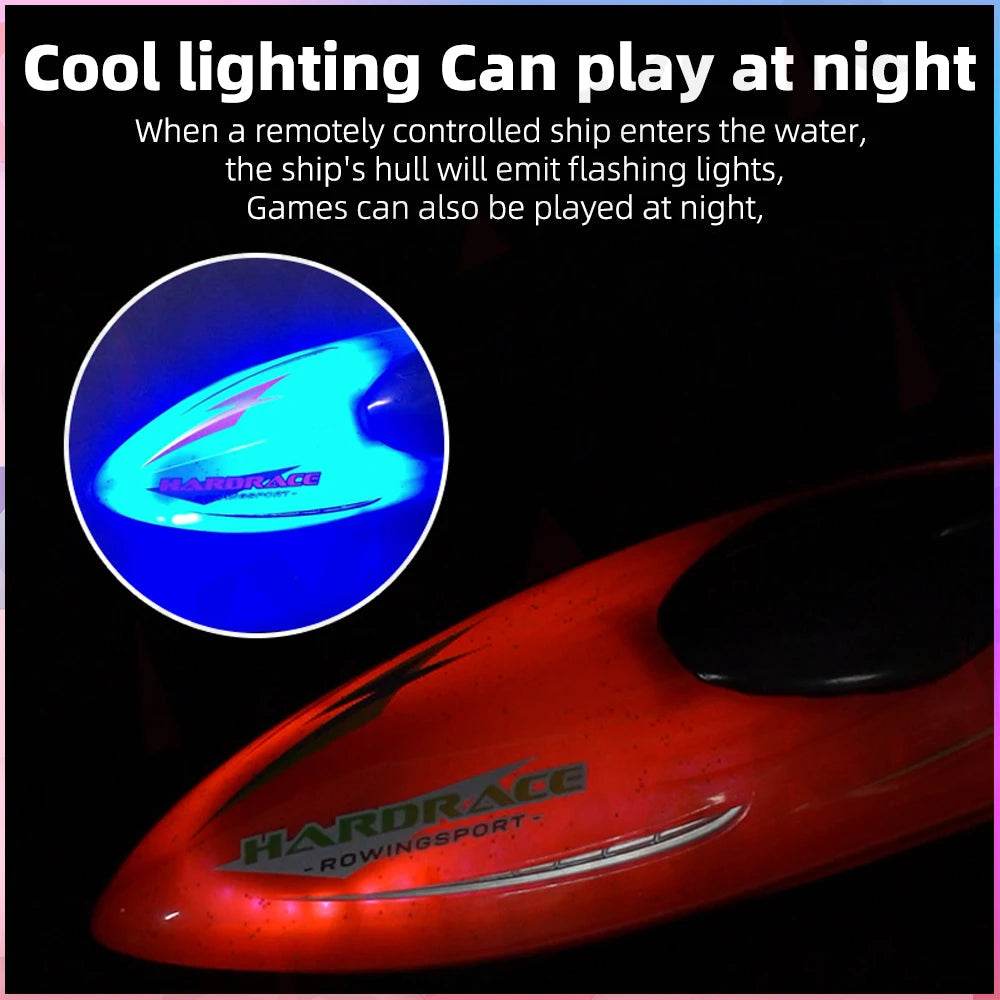 RC JJRC S8 Mini RC Speedboat with LED Lights & 360° Stunts - ToylandEU