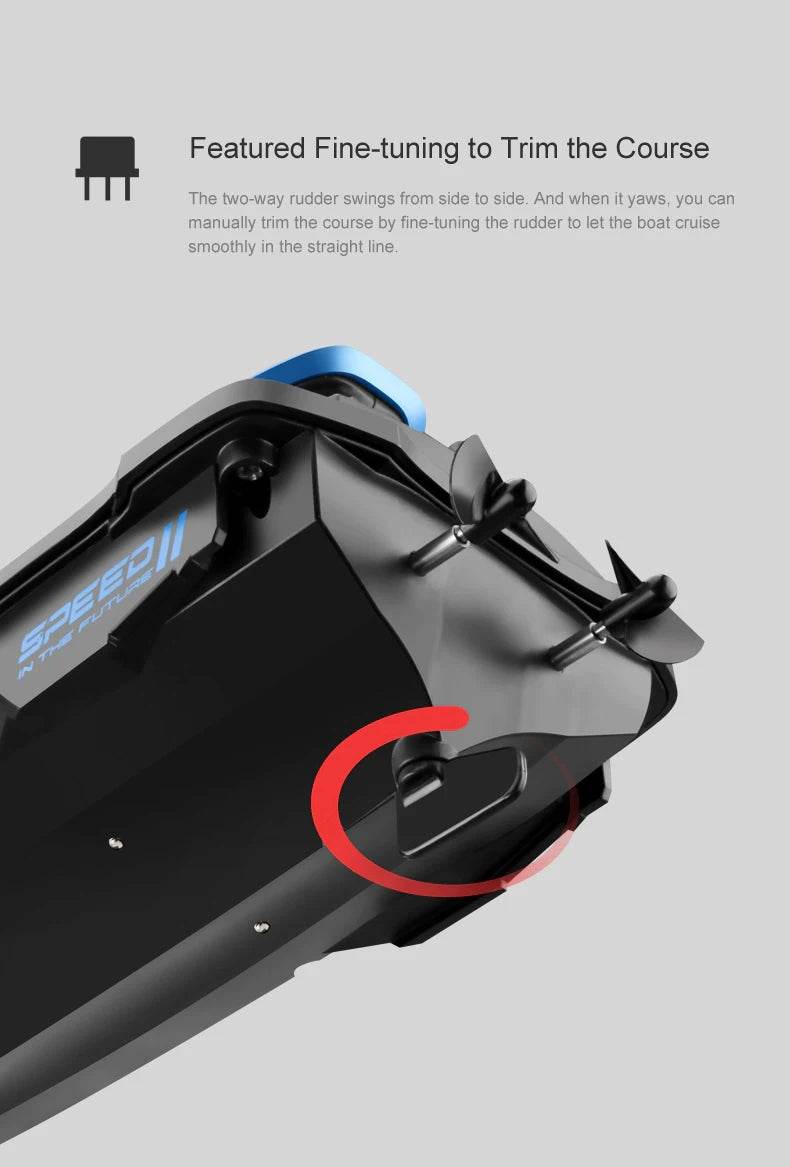 RC JJRC S9 2.4GHz Remote Control Racing Boat - 1:14 Scale High-Speed Electric RC Ship with Dual Motors and Two Speed Settings - Ideal Gift for Ages 6-14 - ToylandEU