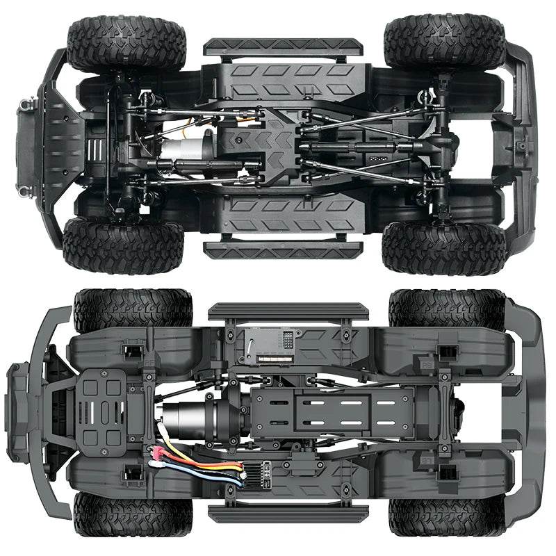 RC JMRC HB-R1001 1/10 Scale 4WD Electric RC Crawler Truck with 2.4GHz Remote Control for Climbing Adventures - ToylandEU
