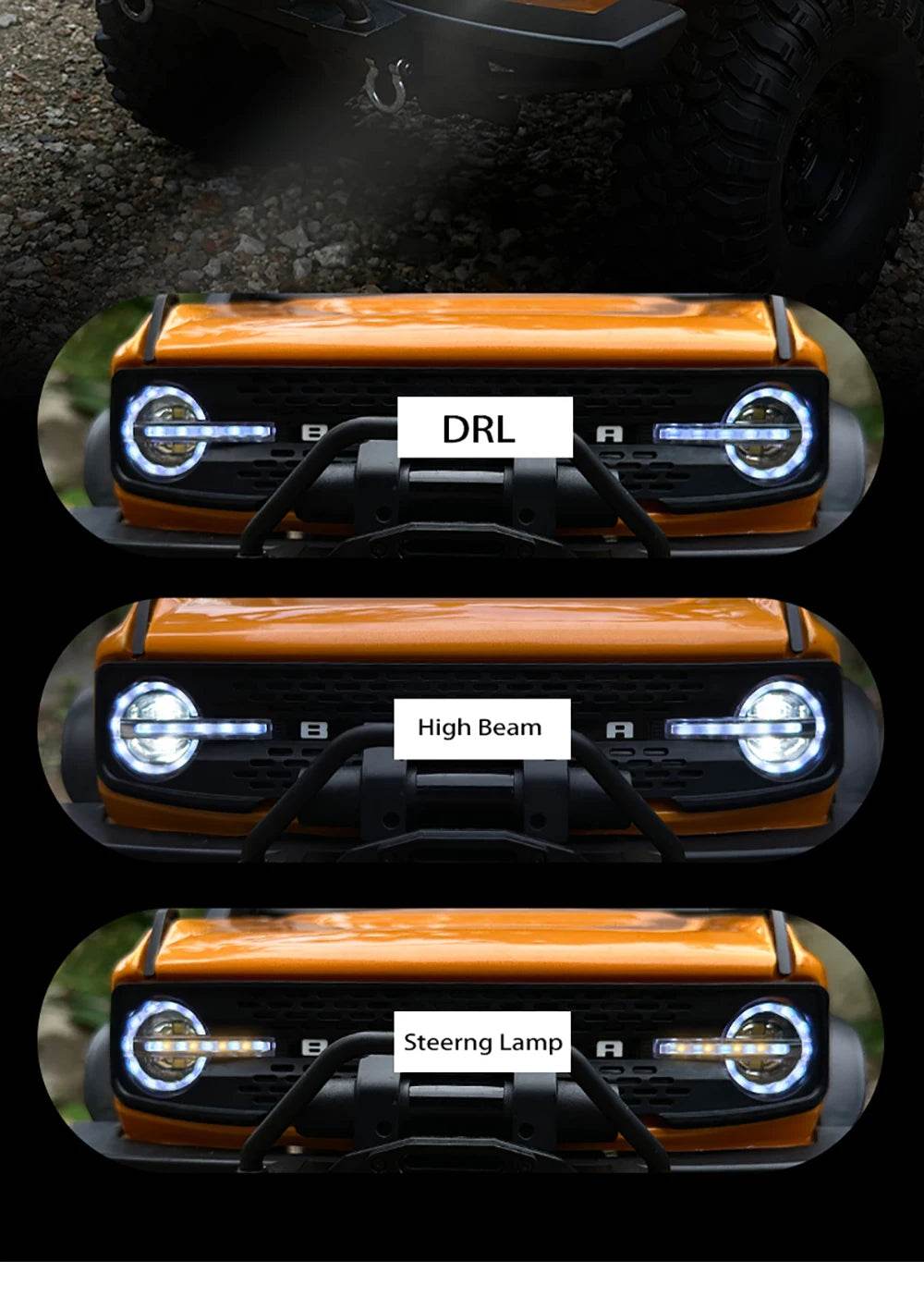 RC JMRC HB-R1001 1/10 Scale 4WD Electric RC Crawler Truck with 2.4GHz Remote Control for Climbing Adventures - ToylandEU