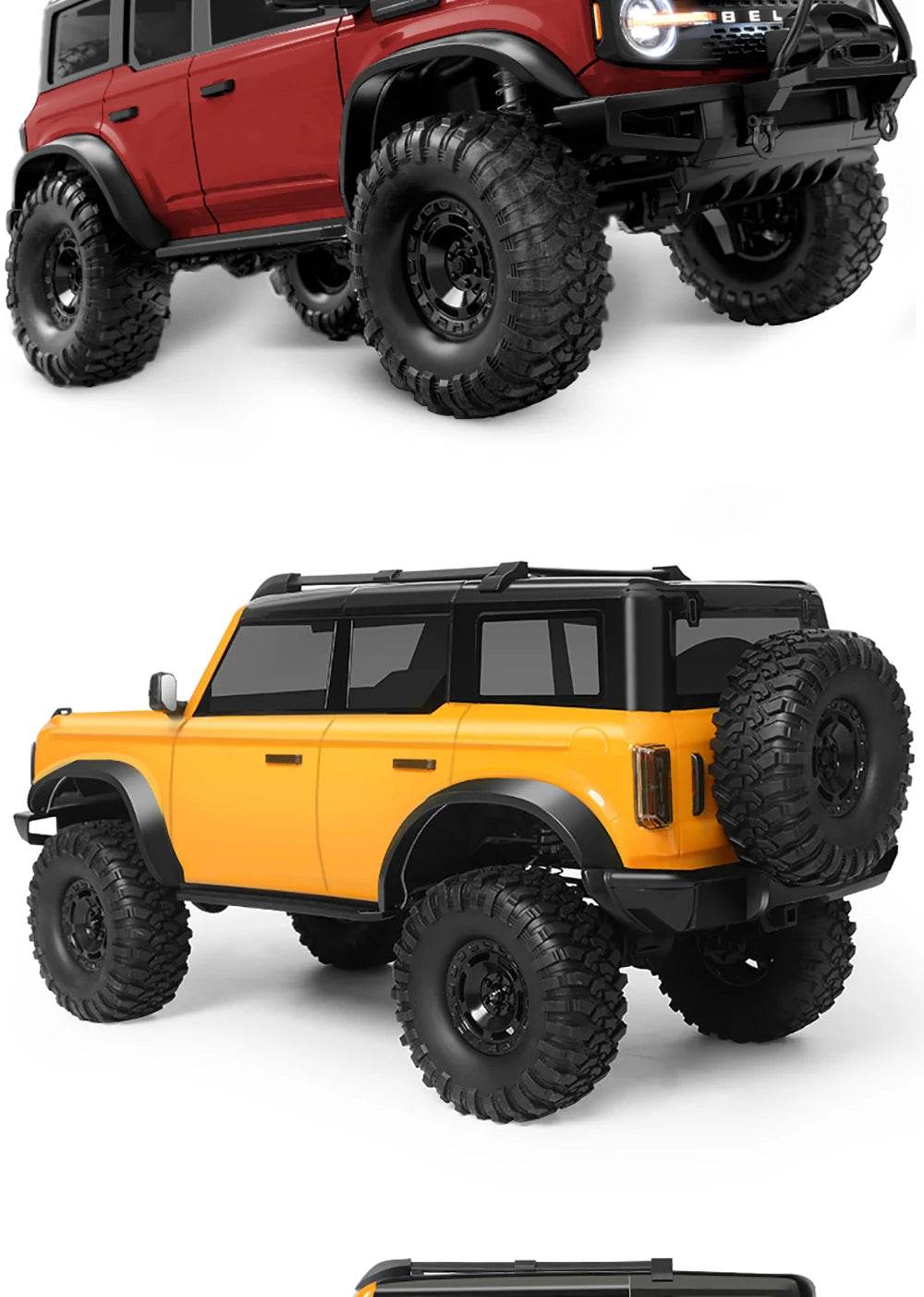 RC JMRC HB-R1001 1/10 Scale 4WD Electric RC Crawler Truck with 2.4GHz Remote Control for Climbing Adventures - ToylandEU