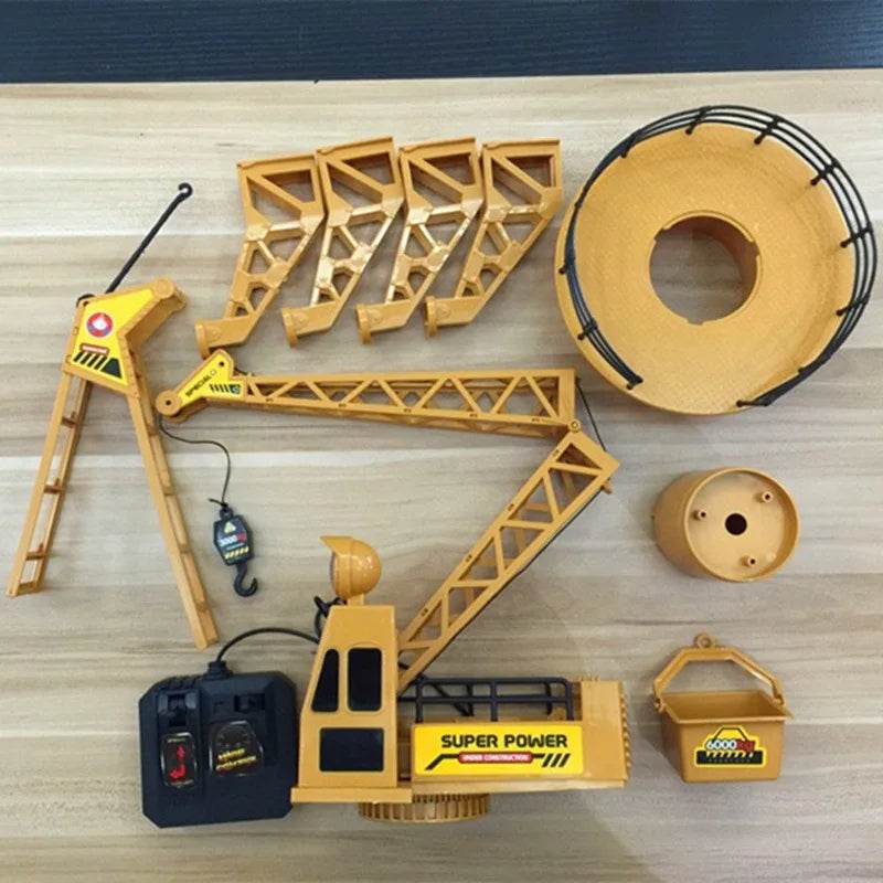 RC Kids Construction Site RC Tower Crane Toy with 6 Channel Control - ToylandEU