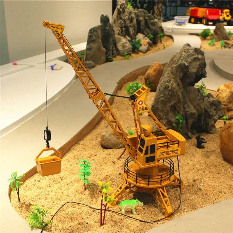 RC Kids Construction Site RC Tower Crane Toy with 6 Channel Control - ToylandEU