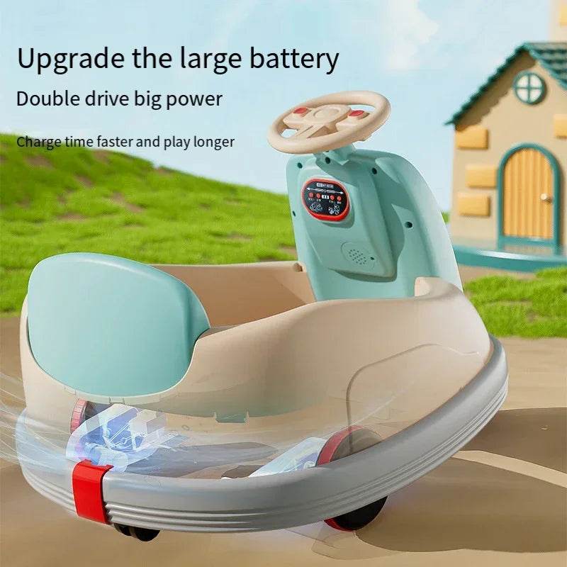 RC Kids Remote Control Electric Bumper Car - Drifting Rotating Kart for Indoor and Outdoor Fun - Safe Toy for Boys and Girls - ToylandEU