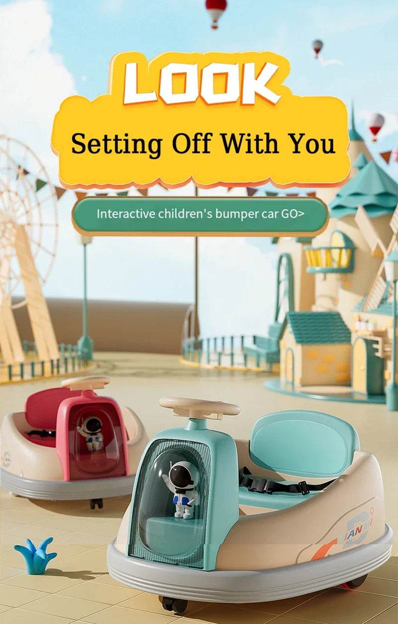 RC Kids Remote Control Electric Bumper Car - Drifting Rotating Kart for Indoor and Outdoor Fun - Safe Toy for Boys and Girls - ToylandEU