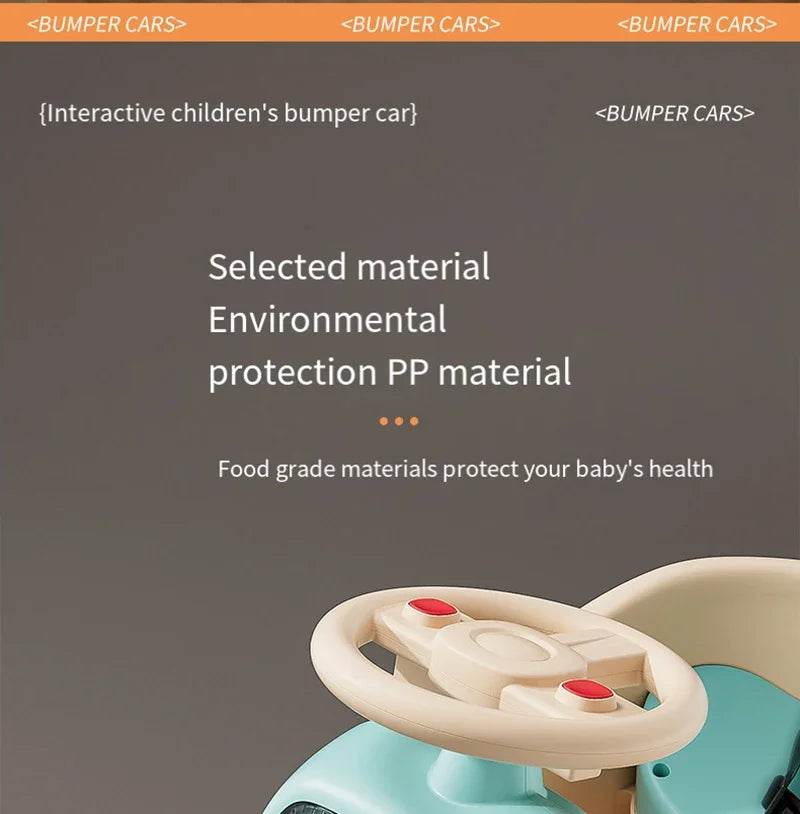 RC Kids Remote Control Electric Bumper Car - Drifting Rotating Kart for Indoor and Outdoor Fun - Safe Toy for Boys and Girls - ToylandEU