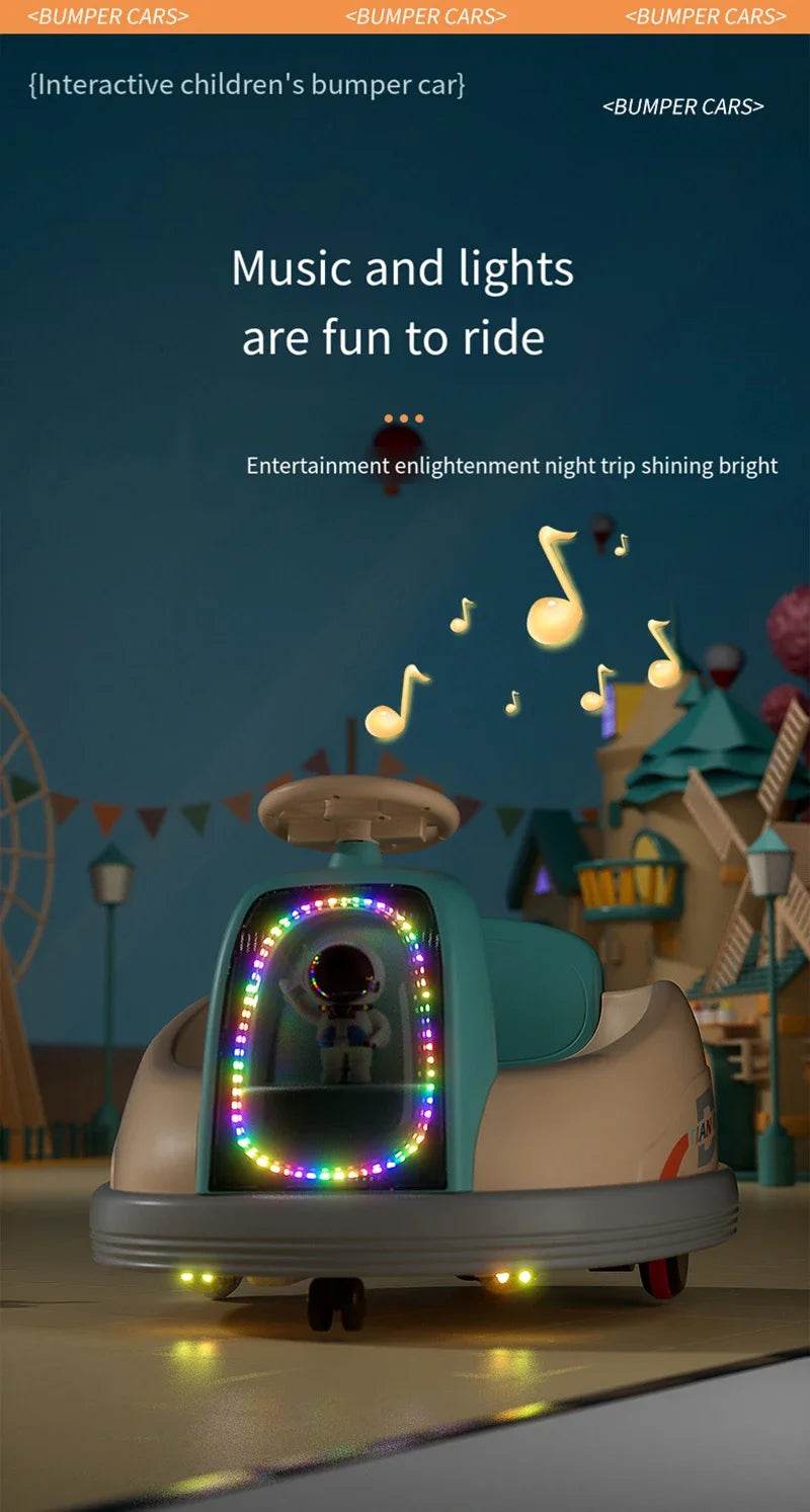 RC Kids Remote Control Electric Bumper Car - Drifting Rotating Kart for Indoor and Outdoor Fun - Safe Toy for Boys and Girls - ToylandEU