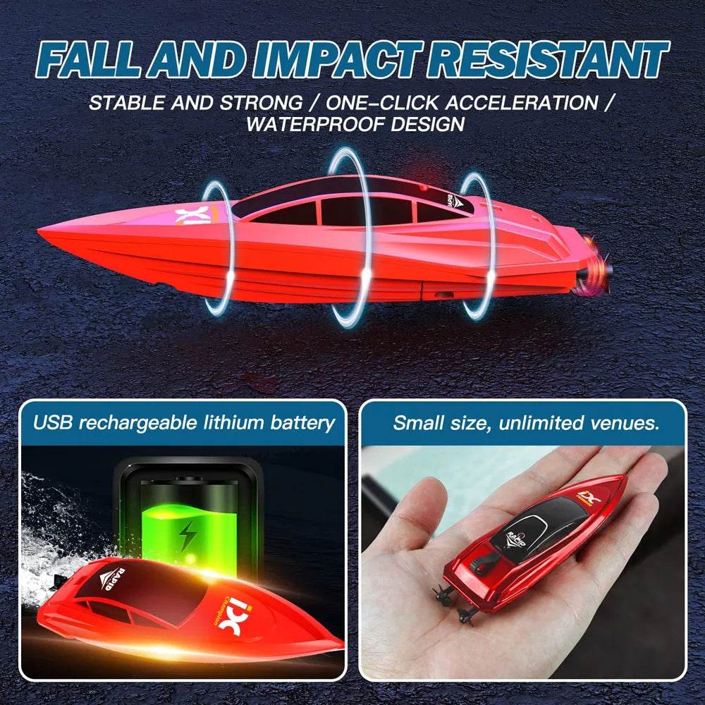 RC Kids' Underwater Adventure: Flashing RC Submarine Toy with Dual Speed - ToylandEU