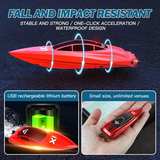 RC Kids' Underwater Adventure: Flashing RC Submarine Toy with Dual Speed - ToylandEU