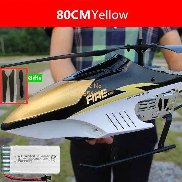 RC LED Remote Control Helicopter - 80CM Dual Propeller Fun for All Ages - ToylandEU